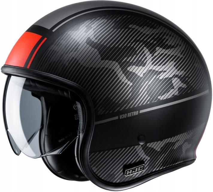 Kask Motocyklowy Hjc KASK V30 ALPI BLACK RED M GRATIS Opinie I Ceny