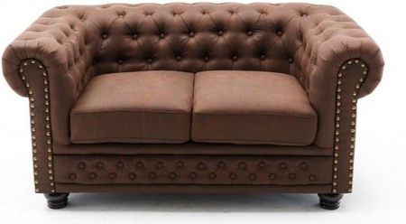 Invicta Interior Sofa Chesterfield Ii 2 Osobowa 150Cm Vintage Brąz 40653 3555 - zdjęcie 3