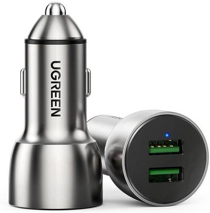 Ugreen Ładowarka Samochodowa Cd213 Qc 3.0, 2Xusb, 36W - zdjęcie 2