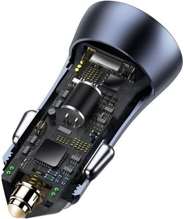 Baseus Ładowarka Samochodowa Golden Contactor Pro, Usb + C, Qc4.0+, Pd, Scp, 40W Kabel C Do Ip 1M - zdjęcie 5