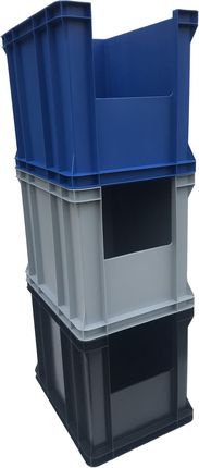 Q-Box Pojemnik Z Oknem Inspekcyjnym 400X300X270 Czarny - zdjęcie 2