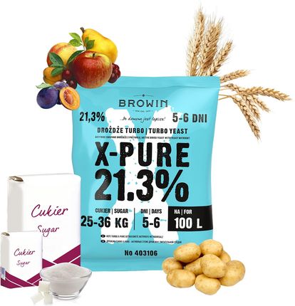 Turbo X-Pure 21,3%, Drożdże - zdjęcie 2