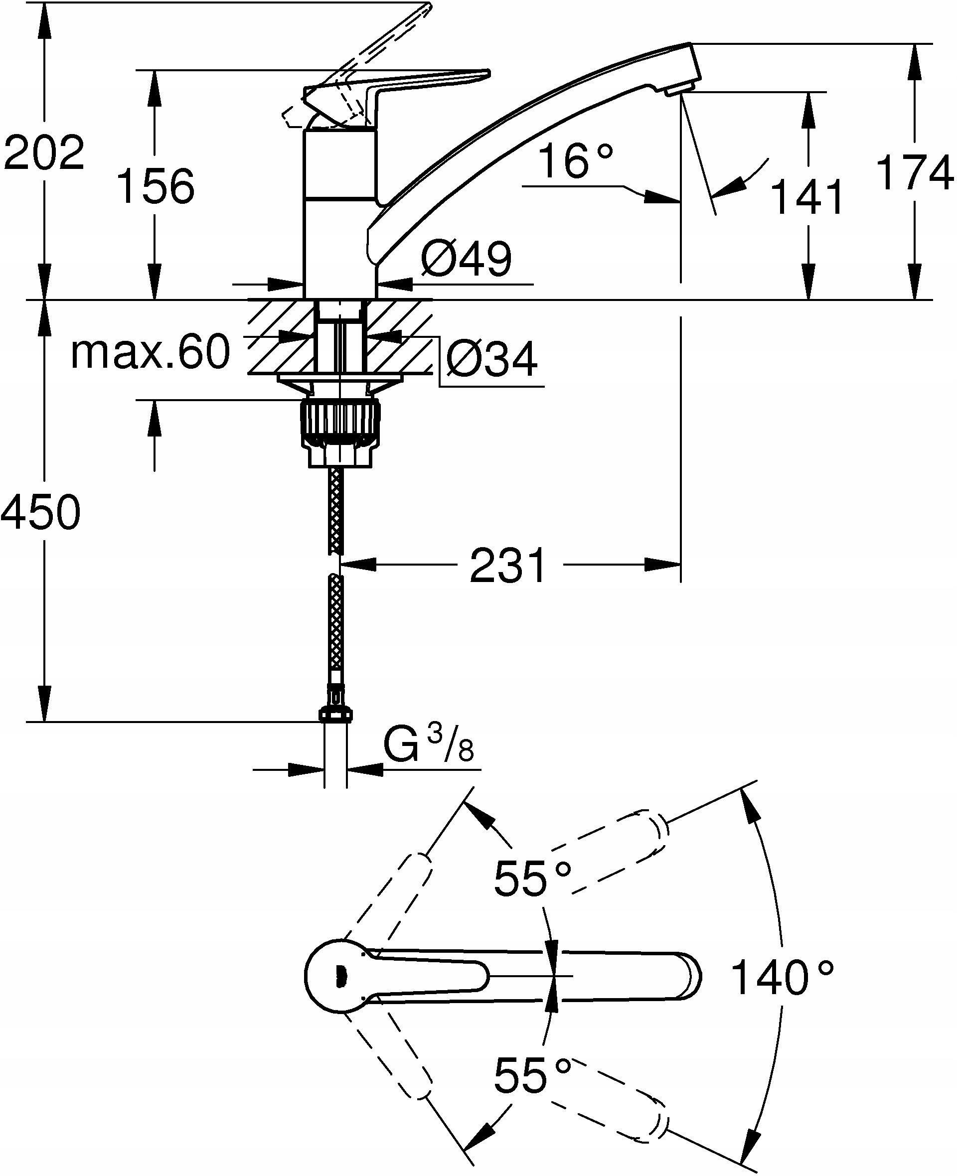 Grohe Baueco Chrom Bateria Kuchenna Typ Stoj Ce Opinie I