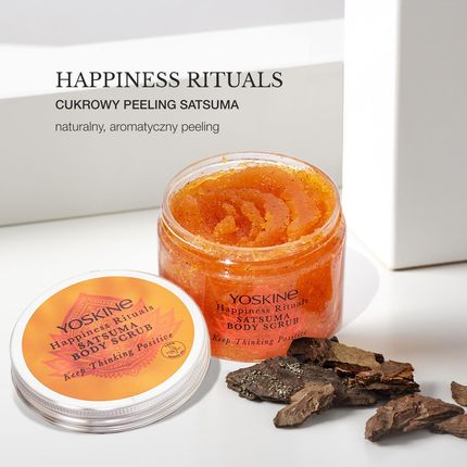 Yoskine Happiness Rituals Peeling Cukrowy Do Ciała Satsuma 300G - zdjęcie 2