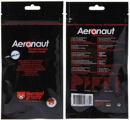 Thermal Grizzly Pasta Termoprzewodząca Aeronaut 1G (Tg-A-001-Rs) - zdjęcie 2