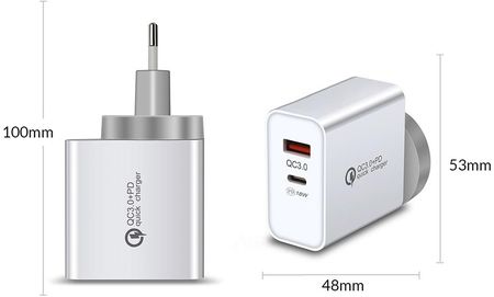 ŁADOWARKA SIECIOWA MONTIS MT008 USB 3.0 QC USB-C - zdjęcie 2