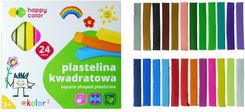 Zdjęcie Gdd Happy Color Plastelina Szkolna Kwadratowa 24 Kolorów - Świebodzin