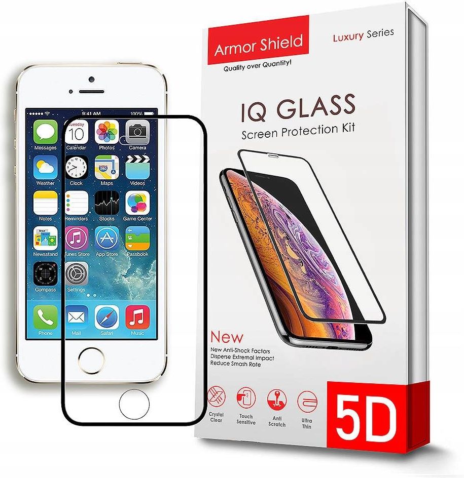 Armorshield Szkło 5D Cały Ekran Full Glue Iphone 5 5S Se Opinie i