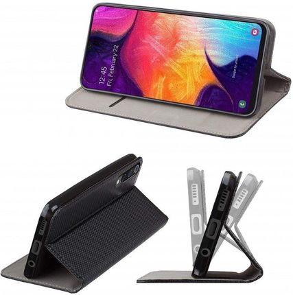 Etui OPPO A54 5G / A74 A93 portfel z klapką Flip Magnet czarne - zdjęcie 2
