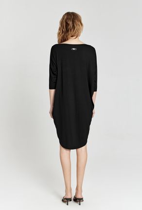 by Insomnia Sukienka midi MEGAN DRESS WISKOZA CZARNY - zdjęcie 3