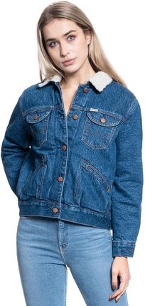 Wrangler Kurtka Damska Sherpa Friends Jacke Pebble Sand W432Mcx2A - zdjęcie 6