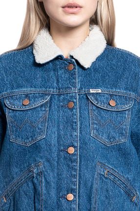 Wrangler Kurtka Damska Sherpa Friends Jacke Pebble Sand W432Mcx2A - zdjęcie 3