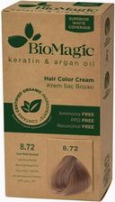 Zdjęcie Biomagic FARBA DO WŁOSÓW JASNY BEŻOWY BLOND (8.72) 250 g - Strzegom