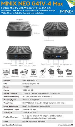 Minix NEO G41V-4 MAX - zdjęcie 2