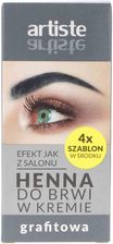 Zdjęcie Artiste Henna Do Brwi Grafitowa W Kremie 30 G - Zielona Góra