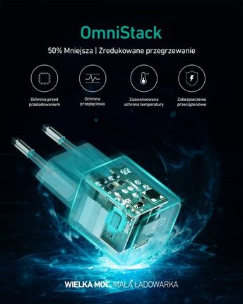 Aukey 20W USBC PD GaN Supermini PAB1 - zdjęcie 6