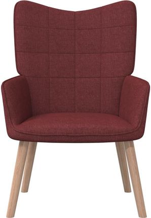 Vidaxl Fotel Z Podnóżkiem 62X68 5X96 Cm Winna Czerwień Tkanina 9402942 - zdjęcie 6