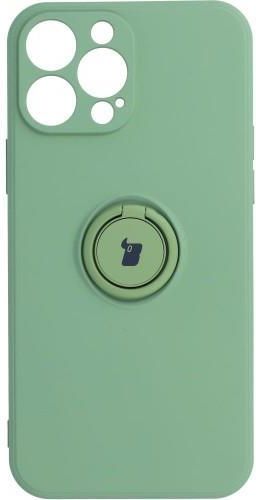 Etui Bizon Case Silicone Ring Iphone Pro Max Jasnozielone