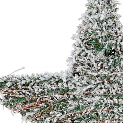 Vilde Gwiazda Świecąca Świąteczna Śnieżona Ozdoba Stroik Oświetlenie Święta 30 Led 40 Cm 9455446 - zdjęcie 2