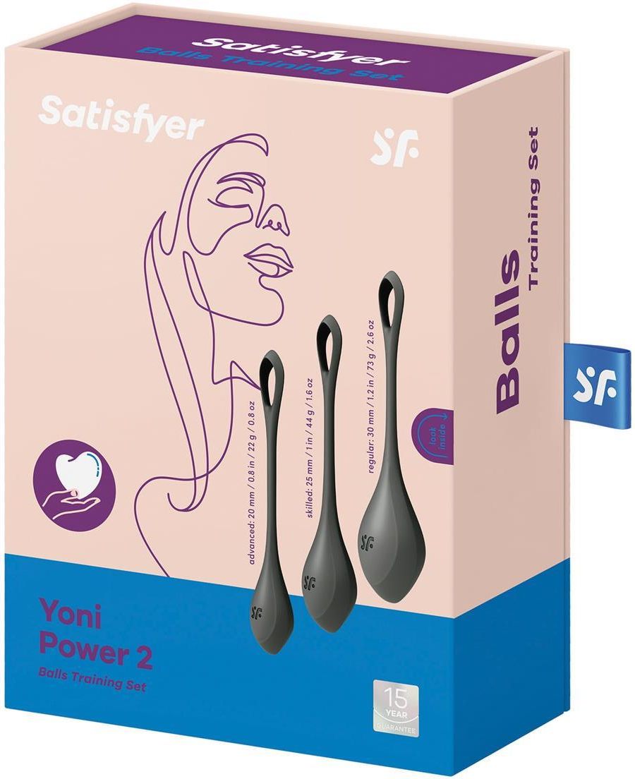 Satisfyer Yoni Power Zestaw Kulek Do Wicze Mi Ni Kegla Czarny