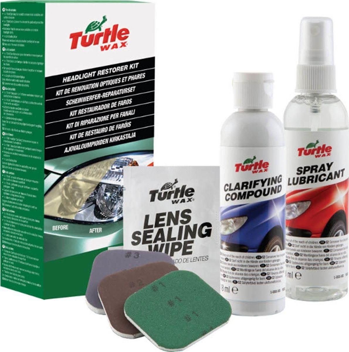 Turtlewax Zestaw Do Renowacji Reflektor W Samochodowych Turtle Wax