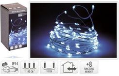 Zdjęcie KMTP Lampki Świąteczne Na Srebrnym Druciku 120 Led Zimne Białe Programator Lampki Dekoracyjne Kax4234310 - Krzanowice