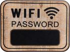Tablica ścienna brązowa Wifi Password