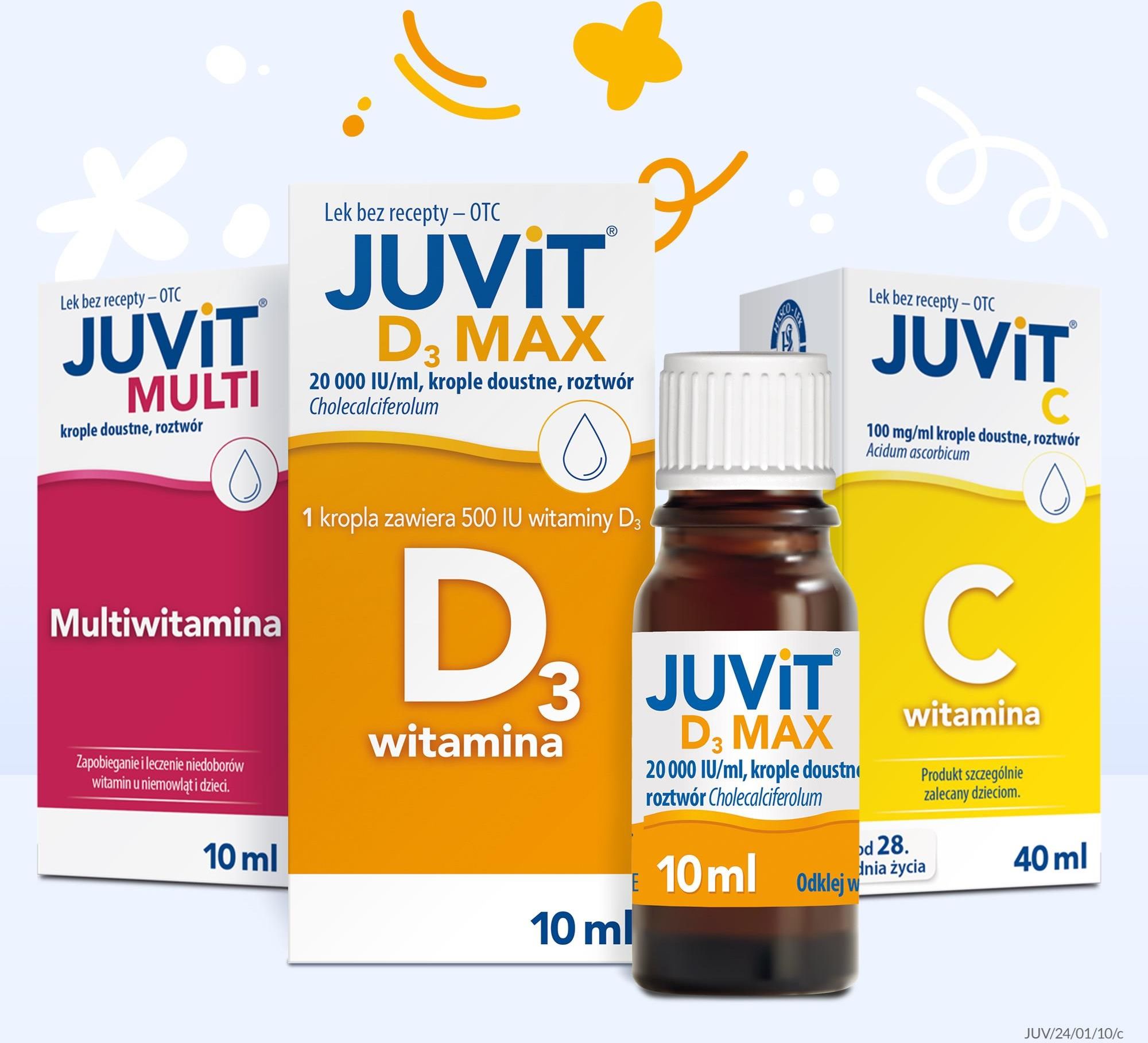 Juvit D3 Max Krople 10 Ml Opinie I Ceny Na Ceneo Pl