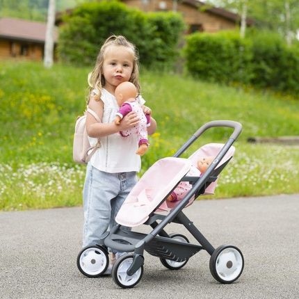 Smoby Wózek Dla Lalek Maxi Cosi Quinny Spacerówka Dla Bliźniąt 253217 - zdjęcie 2