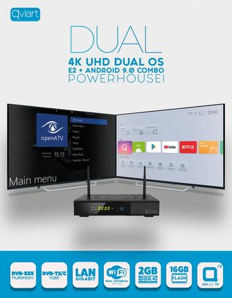 QVIART DUAL OS E2+ ANDROID 4K DVB-S2X/T2/C - zdjęcie 4