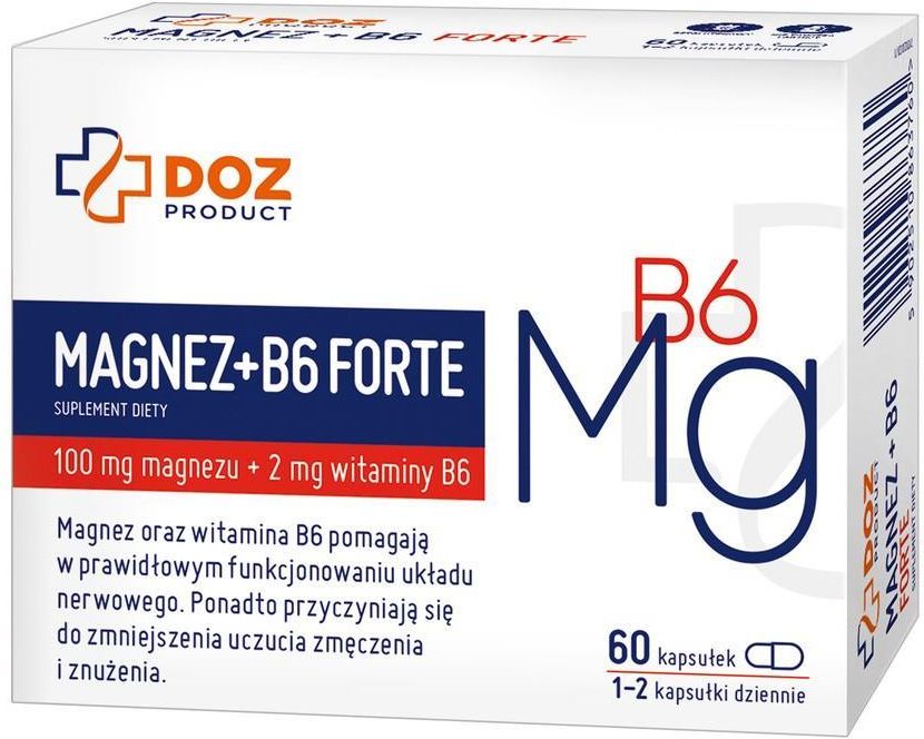 Doz Magnez B6 Forte 60 Szt Opinie I Ceny Na Ceneo Pl