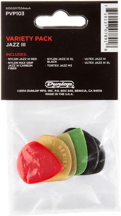 Dunlop Jazz III Pick Variety Pack - zdjęcie 2