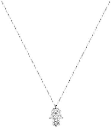 ELLI SREBRNY NASZYJNIK Z KRYSZTAŁAMI SWAROVSKI - DŁ. 45 CM - zdjęcie 2