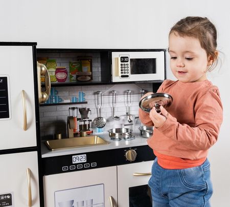 Kruzzel Drewniana Kuchenka Kuchnia Dla Dzieci Światło - zdjęcie 3