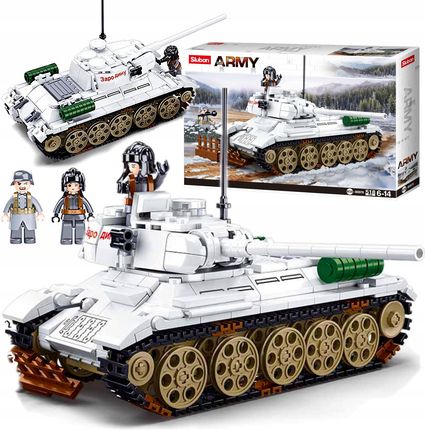 Sluban Klocki Wwii Czołg T-34/85 Wersja Zimowa 518El. - zdjęcie 3
