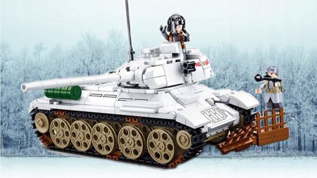 Sluban Klocki Wwii Czołg T-34/85 Wersja Zimowa 518El. - zdjęcie 4