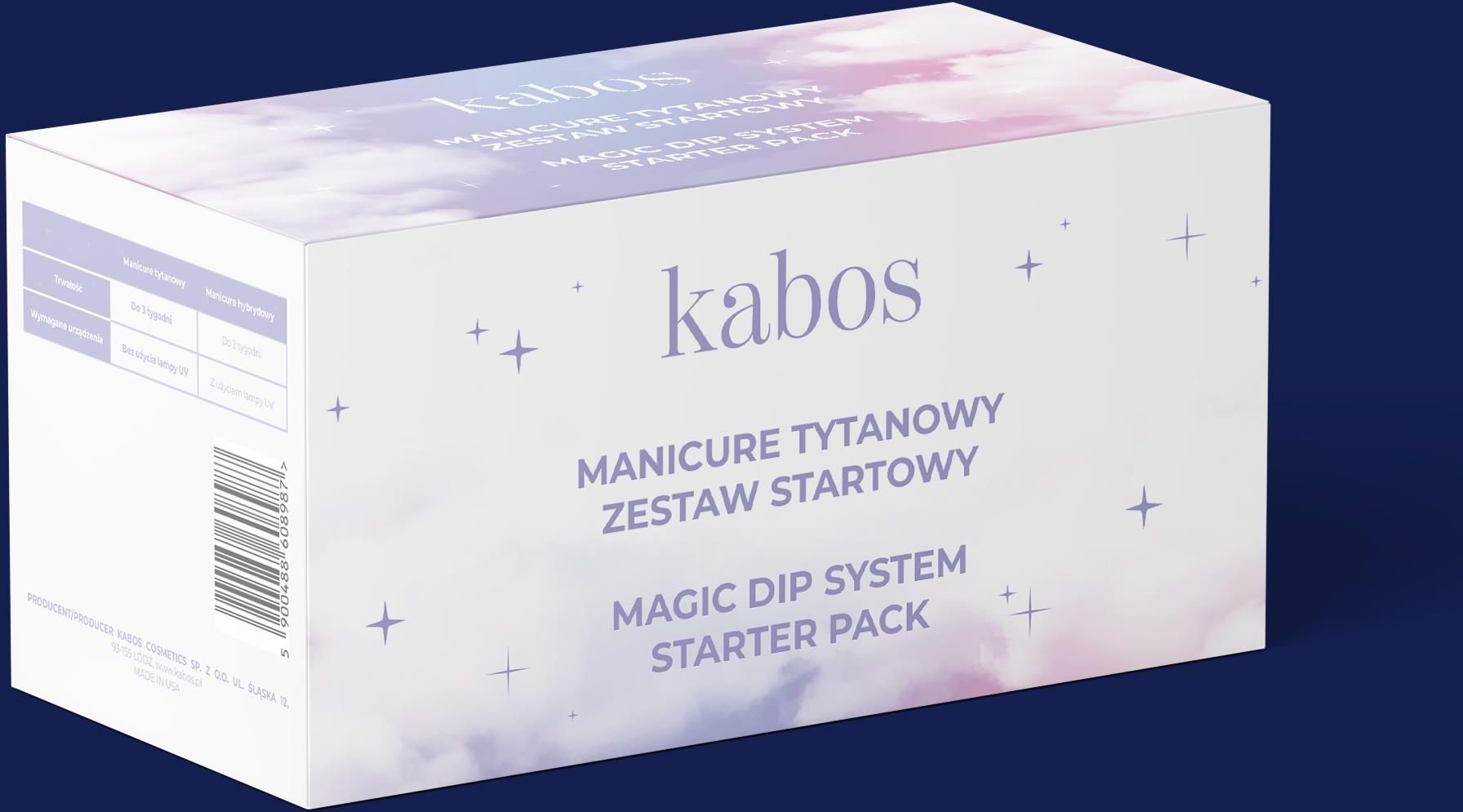 Kabos DIP Magic Classic Set Zestaw Do Manicure Tytanowego 20g Opinie