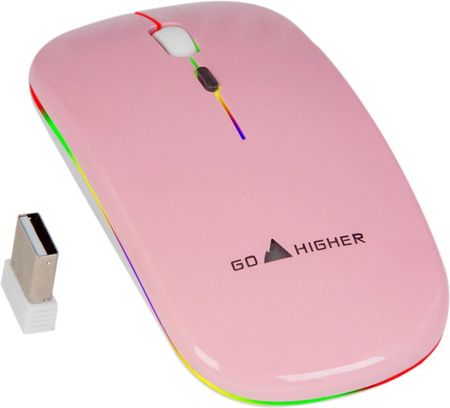 MYSZ GO HIGHER STONE BEZPRZEWODOWA RGB RÓŻ - zdjęcie 4