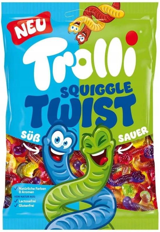 Żelki Trolli Squiggle Twist Robaki Dżdżownice 1kg Ceny i opinie