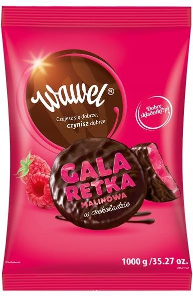 Wawel Galaretka Malinowa W Czekoladzie 250 G Ceny I Opinie Ceneo Pl