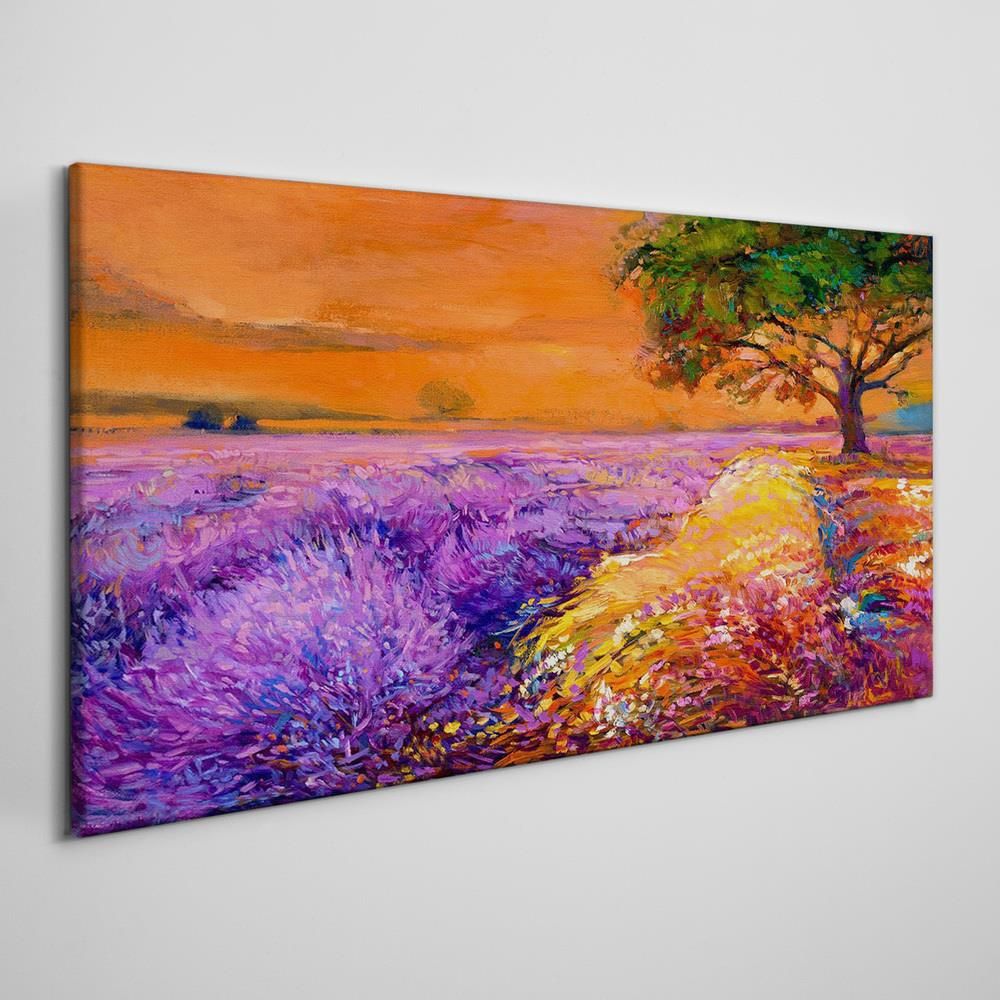 Coloray Obraz Canvas Kwiaty Drzewo Niebo 140x70 Cm OCH58388052140X70CM