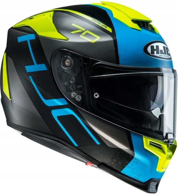 Kask Motocyklowy Hjc Kask Rpha Vias Fluo Yellow Blue L Opinie I