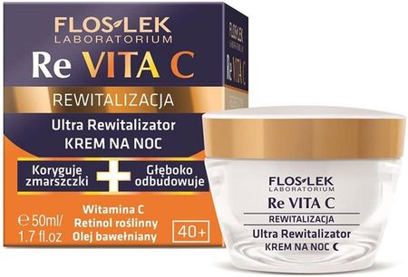 Krem FlosLek Revita C 40+ na noc 50ml - zdjęcie 2