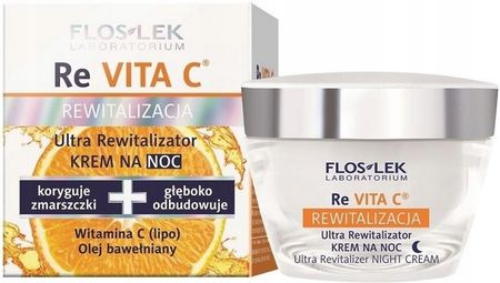 Krem FlosLek Revita C 40+ na noc 50ml - zdjęcie 3