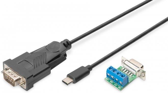 Zdjęcie Digitus Kabel Adapter Usb 2.0 Highspeed Typ C/Rs485 M/M Czarny 1M (Da70168) - Warszawa