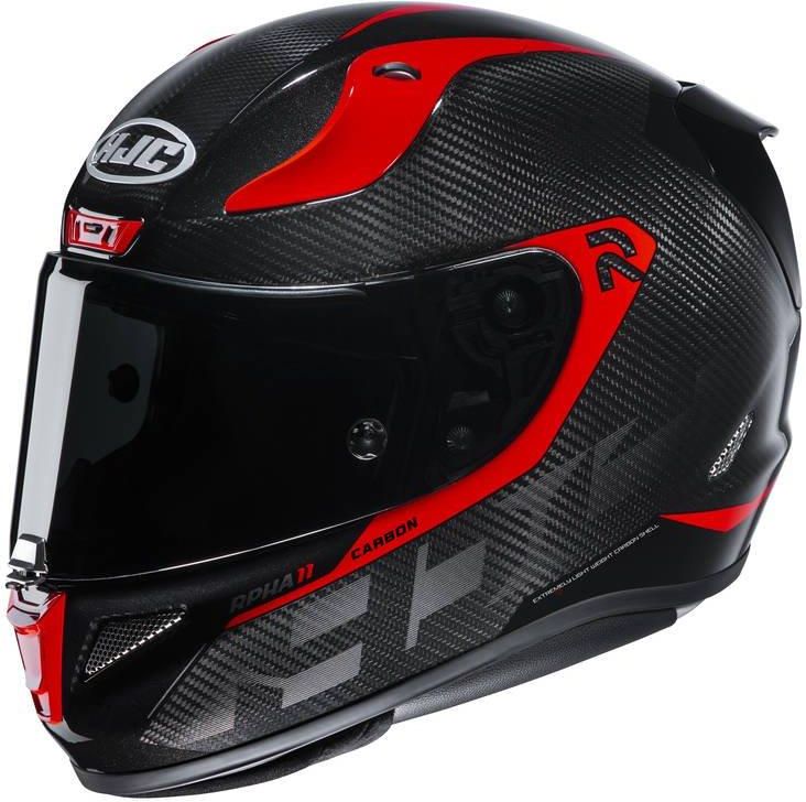 Kask Motocyklowy Hjc Kask Rpha Carbon Bleer Czarno Czerwony X