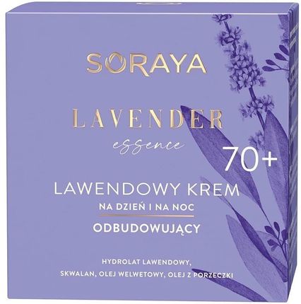 Krem Soraya Lawendowy Odbudowujący I Noc 70+ - Lavender Essence na dzień i noc 50ml - zdjęcie 3