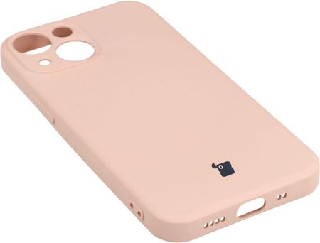 Bizon Etui Case Silicone iPhone 13 Mini Jasnoróżowe - zdjęcie 2