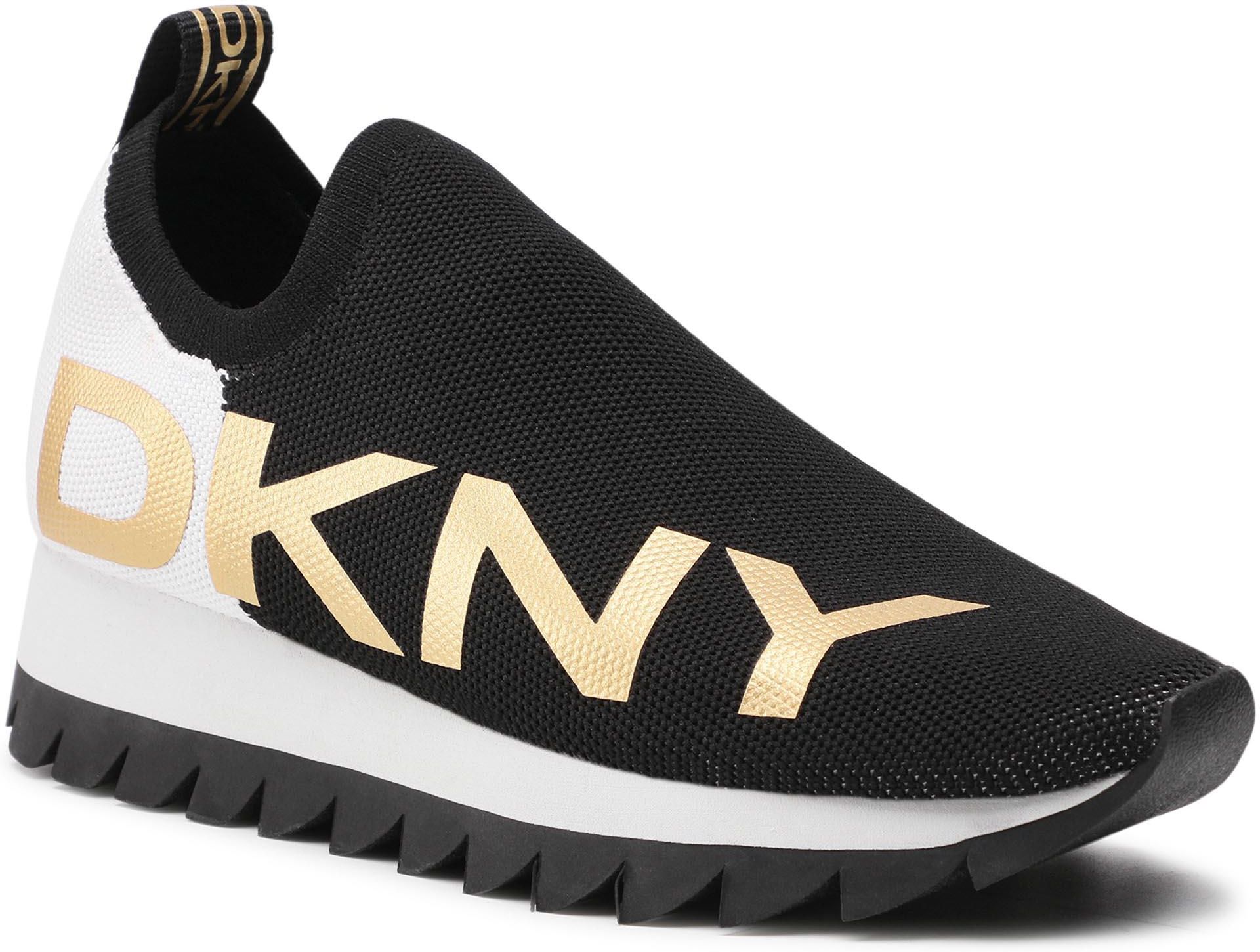 Sneakersy Dkny Azer Slip In Runne K Black White Ceny I