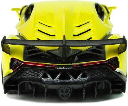 Leantoys Auto Zdalnie Sterowane Lamborghini Veneno Żółte 2,4 G Pilot Kierownica Dźwięk Światła - zdjęcie 3